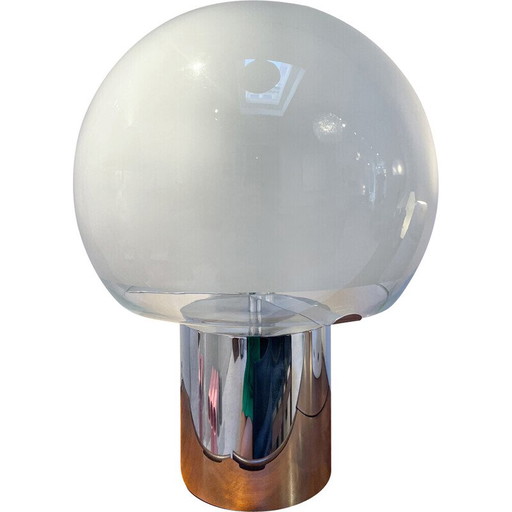 Vintage Porcini table lamp by Luigi Caccia Dominioni, Italy 1960s