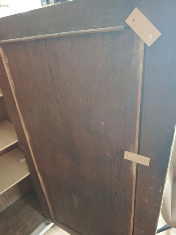 Vintage speelgoedkast/ kledingkast – geen, Opbergkast, IJzer, Hout (photo 10 of 10)