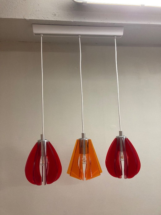 Vintage Pendant Lamp – hanglampen, Plexiglass, Plastic