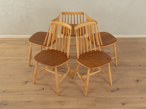 eetkamerstoelen uit de jaren 60, vintage
