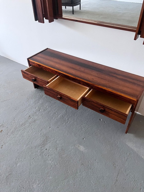 Image 1 of 1970s Mirror with Cabinet, Norway 