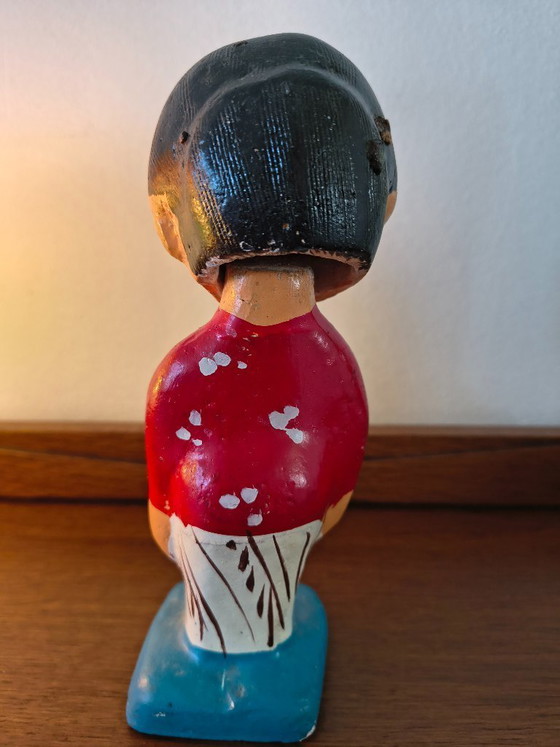 Image 1 of Folk art figurine from Sri Lanka (wobbly head)