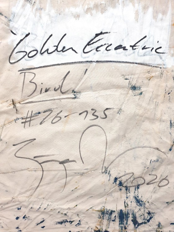 Jürgen Angeler - Golden Eccentric Bird – Paintings & Drawings, Canvas (photo 9 of 17)