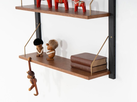Modulaire eikenhouten wandkast, Deens design, jaren 60, gemaakt in Denemarken – Boekenkasten, Wood (photo 6 of 10)