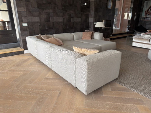 Divano modulare morbido a piattaforma per 4-6 posti con chaise longue di Jasper Morrison