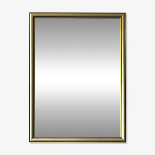 Miroir Rectangulaire Biseauté Au Cadre Bicolore, Italie, 1960 – spiegels, Wood