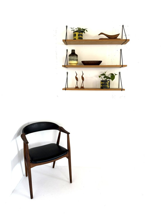 Image 1 of Vintage beech wood wall rack, WHB Germany ‘60