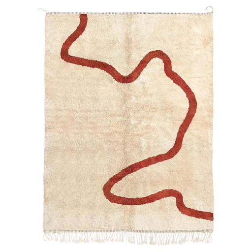 Tappeto tradizionale marocchino in lana 250x150cm - Fatto a mano dall'Atlante