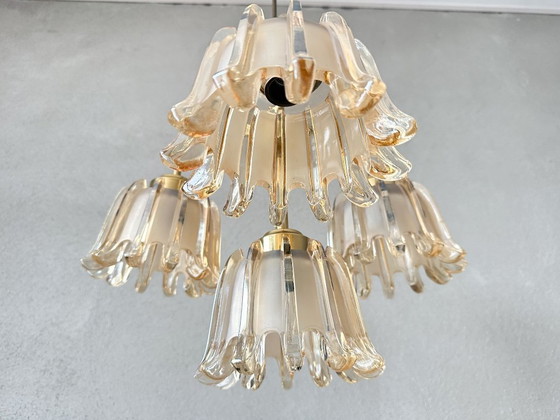 Image 1 of Lampada a sospensione vintage color ambra