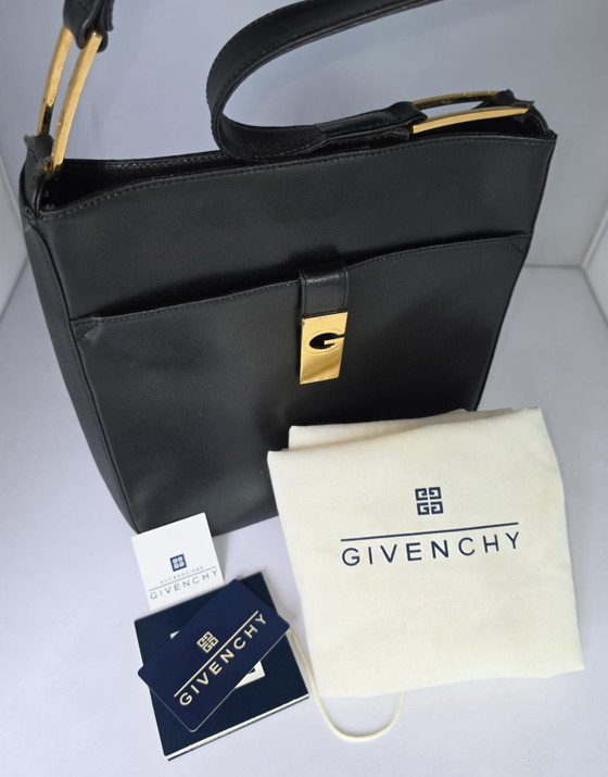 Borsa a tracolla Givenchy Vintage con logo G in pelle | Nera | Made in Italy | Set completo – Borse a spalla (photo 14 of 15)
