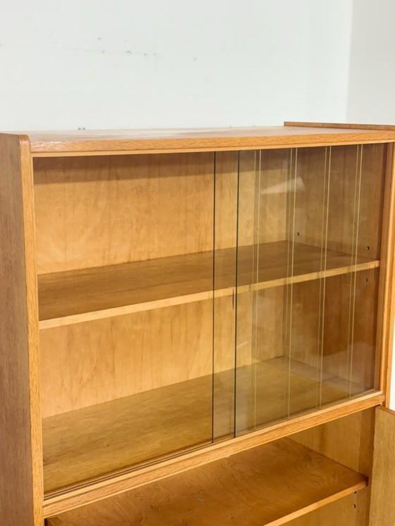 Image 1 of Vitrinekast / Boekenkast / Woonkamerkast uit het midden van de 20e eeuw – jaren 60