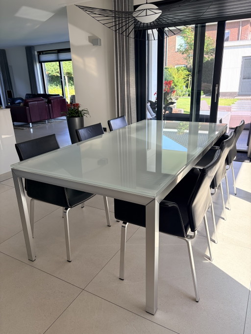 Cor Design Fino Dining Table – eettafels, Aluminium, Glass
