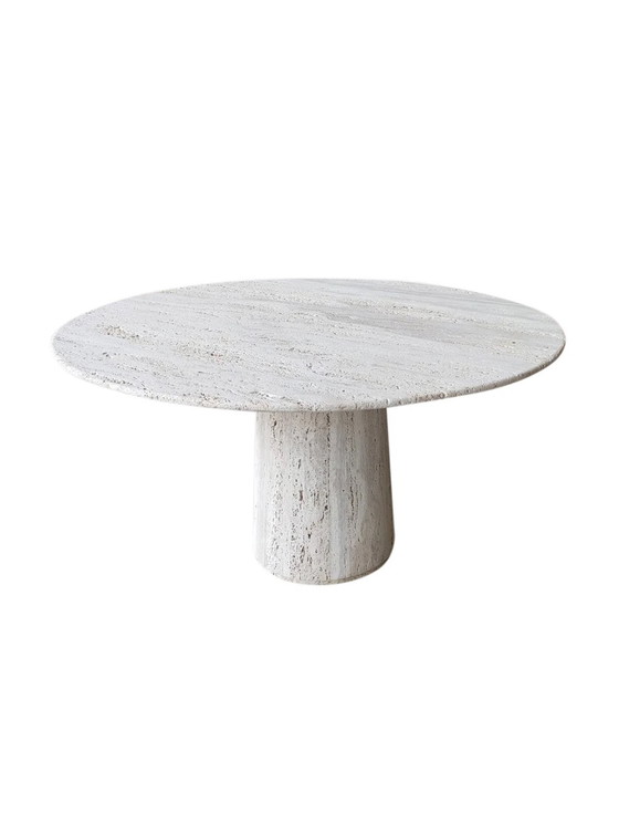 Image 1 of Vintage Table Travertine