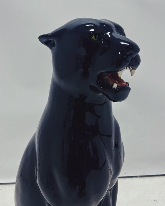 Scultura Pantera Nera in Ceramica – Ceramiche Boxer, Oggetti decorativi (photo 3 of 5)
