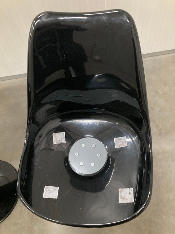 Image 1 of 2 replica Saarinen Tulip chair black dining chair