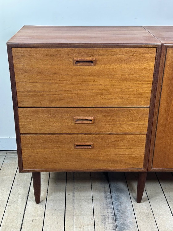 Meuble en Teck Kempkes Vintage Pays-Bas Années 60 – Buffet bas, Wood (photo 4 of 13)
