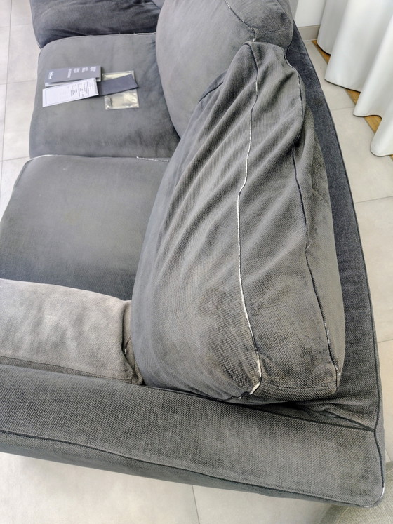 Sofá original italiano de diseño curvo – Molinari Massimo (con certificado y recibo) – Sillones, Textile (photo 6 of 6)