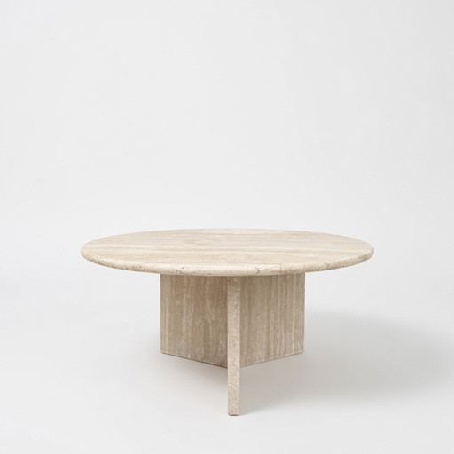 Travertin ronde salontafel