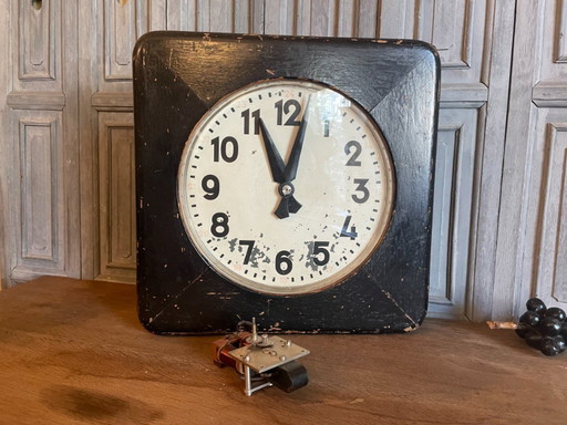 Orologio di fabbrica Orologio da parete Vintage francese anni '40