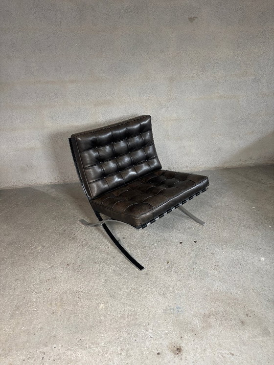 Sedia Barcelona di Ludwig Mies van der Rohe Knoll Studio – Poltrone, Leather (photo 9 of 11)