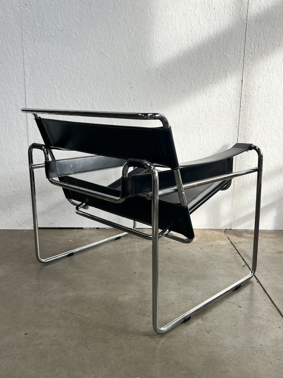 Image 1 of Vintage Wassily Stijl Stoel / Fauteuil , 1980's