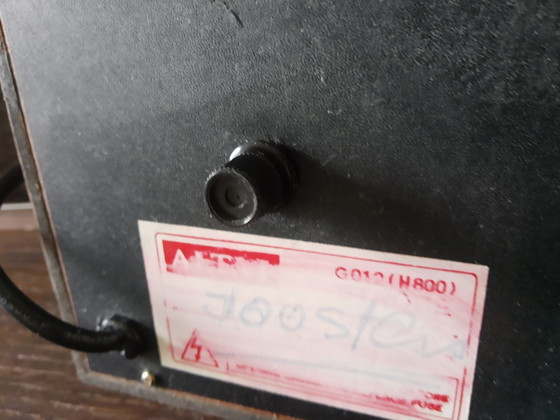 Image 1 of Lampe stroboscopique Altai G012 (H800) unique des années 70, aspect placage, vitesse réglable
