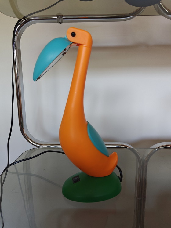 Vintage Flamingo/Penguin Lamp '80 – Table lamps, Plastic (photo 3 of 6)
