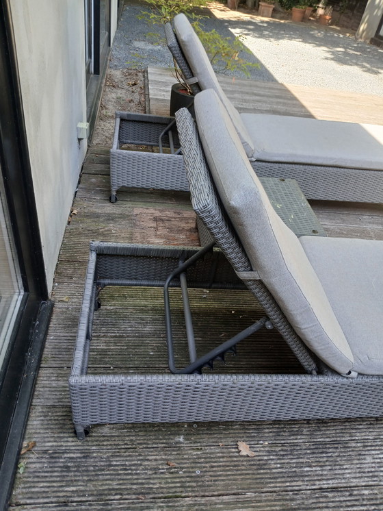 Image 1 of Set de jardín Brafab, 2 tumbonas y mesa