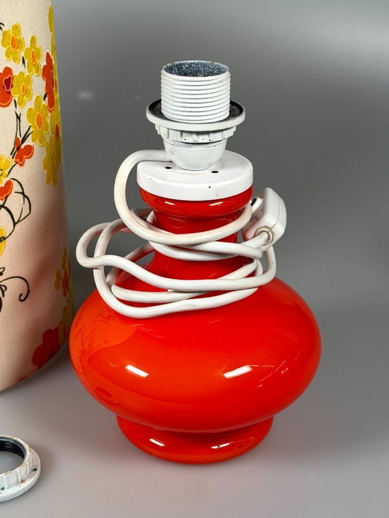 Image 1 of 1960s/70s Table Lamp, Glass, Mid-Century Space Age Design