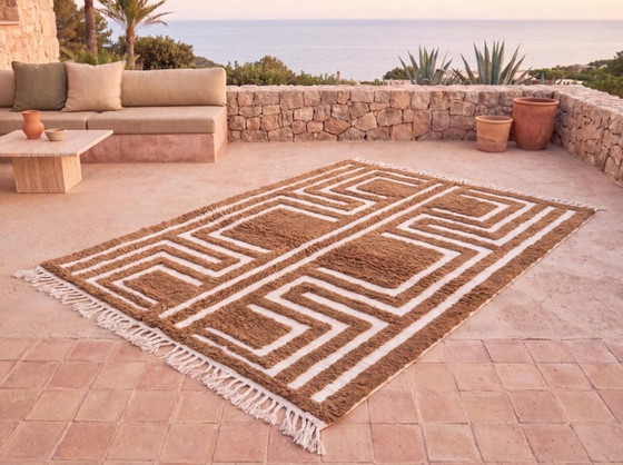 Tapis artisanal en laine naturelle 250cmx150cm – Cotton (photo 3 of 7)