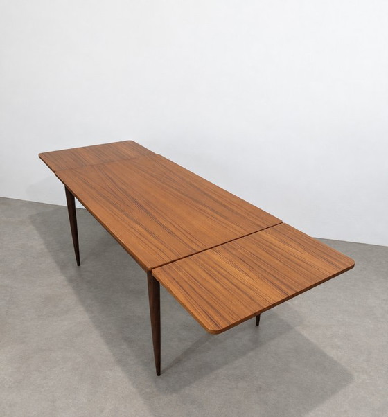 Vintage Scandinavian Teak Dining Table – Extendable – Mid-Century – Wood (photo 7 of 7)