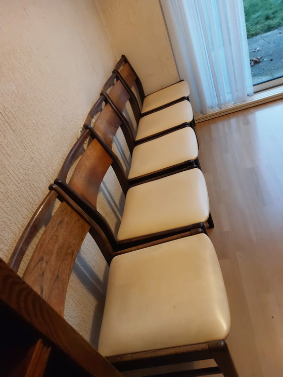 Image 1 of 5x vintage dining room chairs Danish style