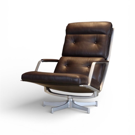 Vintage loungestoel, model Fk 85, ontworpen door het Deense designduo Preben Fabricius &amp; Jørgen Kastholm voor het Duitse bed