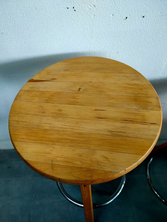 Image 1 of Vintage swivel stool/work stool piano stool potter's stool