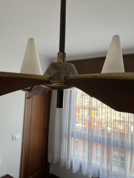 Lampada Rupert Nikoll Anni '50 – Lampade a sospensione, Wood (photo 5 of 6)