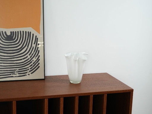 Glass Vase, Danish Design, 1970s, Made in Denmark