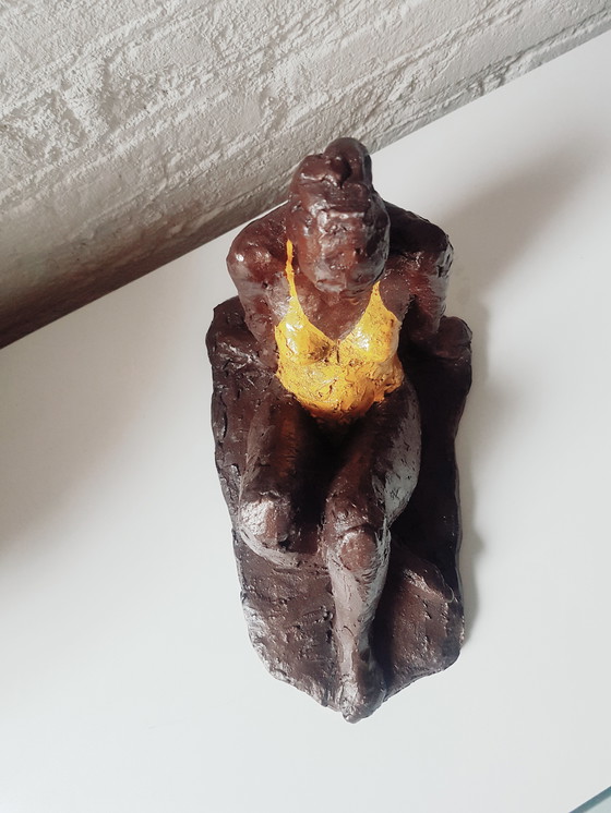 Image 1 of Femme assise en maillot de bain, pâte à modeler