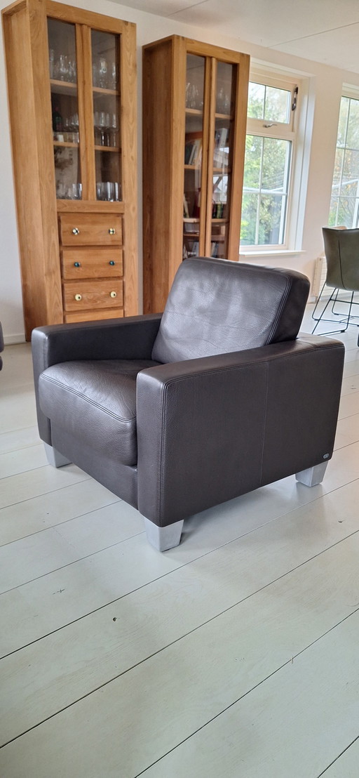 El sillón De Sede Ds 17 Design club WK Living está tapizado en piel de alta calidad.