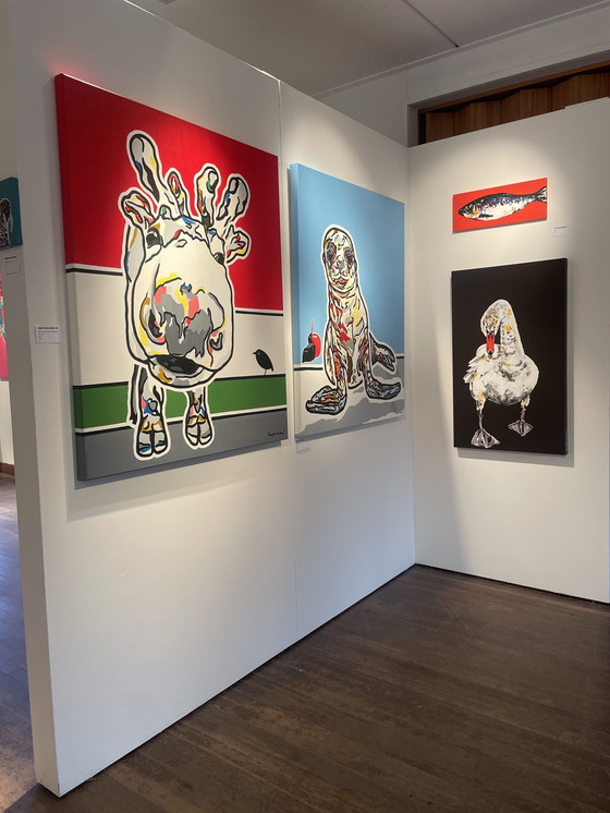 Image 1 of Gemälde eines Schwans