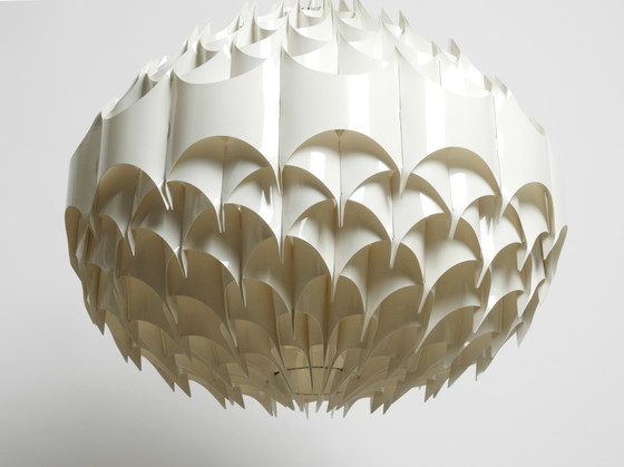 Image 1 of Rara lampada a sospensione XXL Rytmic di Havlova Milanda 1969 per Vest | Prodotta in Austria | Ø 68 cm