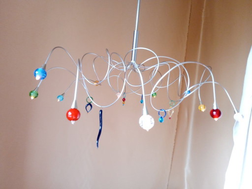 Harco Loor Design Lamp Strawberry Sweet 12 Murano Bolletjes