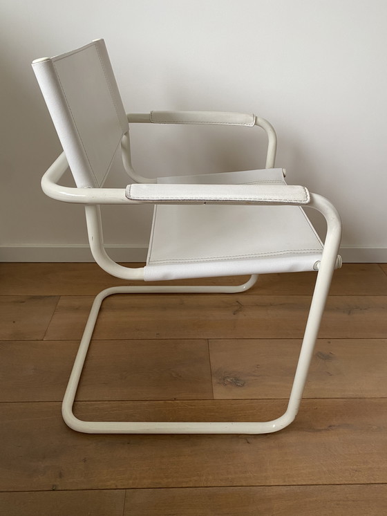 Image 1 of Fauteuil en cuir vintage - Style Mart Stam S34 - Design Bauhaus