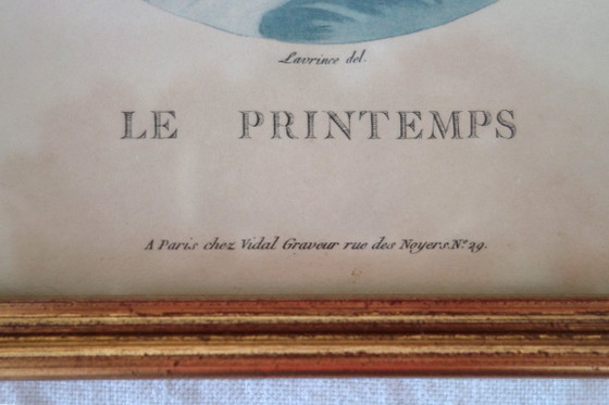 Image 1 of Litografie antiche delle Quattro Stagioni