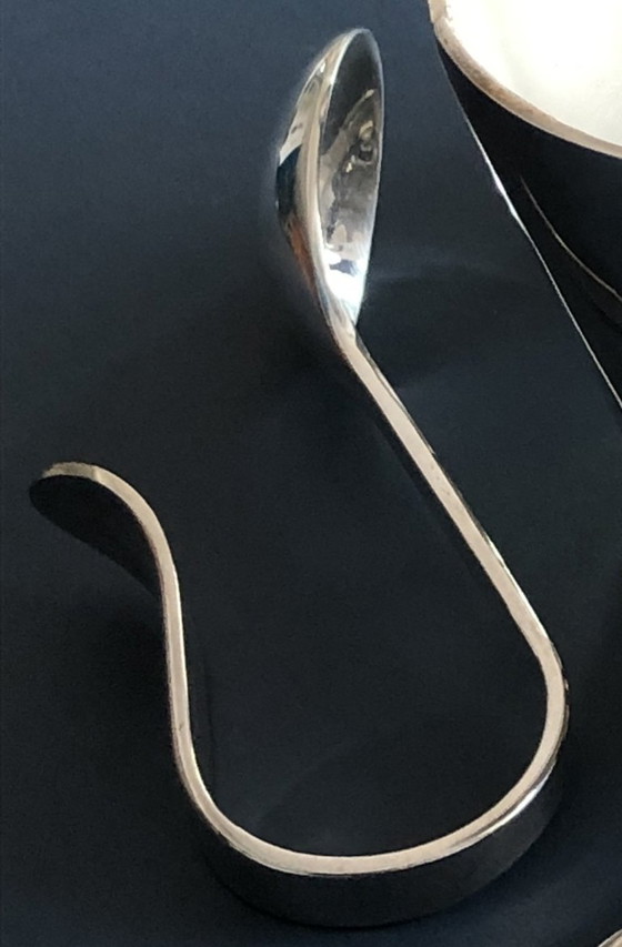Image 1 of Silver plated sugar and milk jug with matching spoon