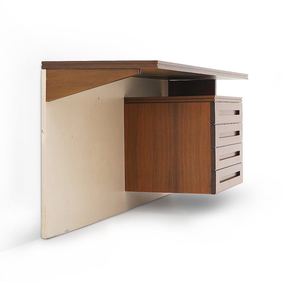 Image 1 of Scrivania da parete con cassetti, anni &#39;60