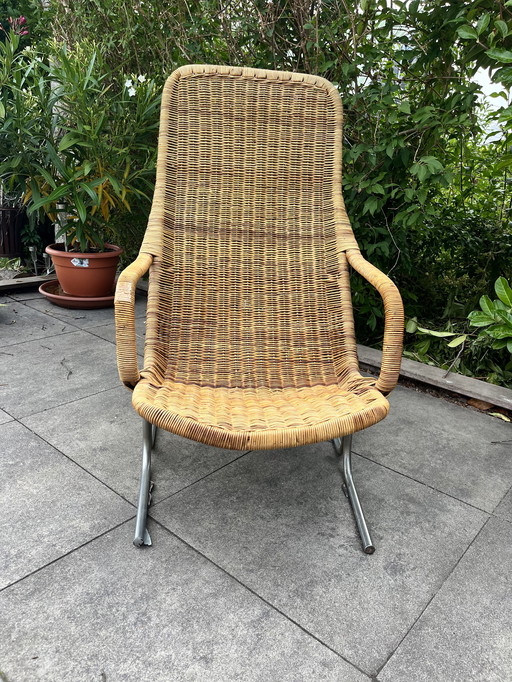 Dirk van Sliedrecht 514c rieten fauteuil