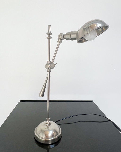Silver Bocx Table Lamp, 1980's