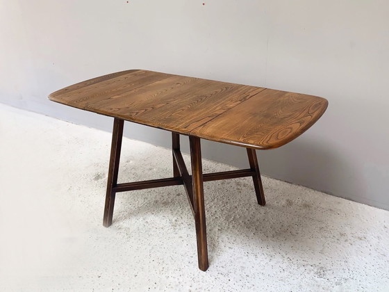 Image 1 of Ercol 1950’s ‘Old Colonial 377” Blue Label Drop Leaf Table