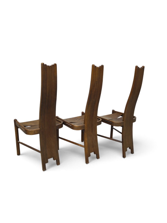 Sillas de comedor de respaldo alto Allmilmo – Textile, Wood (photo 8 of 8)