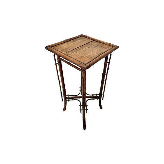 Franse bamboe Art Nouveau plantentafel, eind 19e eeuw – Bijzettafels, Bamboo (photo 5 of 7)